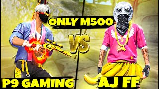 Pakistans No1 M500 Player Vs P9 Gaming 😱 Challenge with AJ FF [upl. by Ardna]