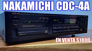 cd player NAKAMICHI CDC4A video de funcionamiento para su venta vendido [upl. by Ecilahc]