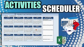 Learn How To Create This Yearly Activity Scheduler In Excel FREE Download Inside [upl. by Catharina]