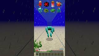 Mobs Test vs Water Damage in Minecraft shorts meme memes [upl. by Brey]