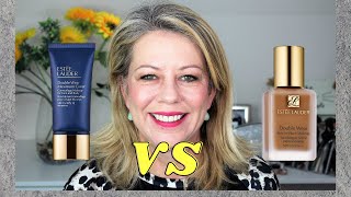 Estee Lauder Double Wear Maximum Cover Foundation vs Estee Lauder Double Wear Original  Mature Skin [upl. by Avehstab]