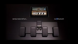 JamUp Pro XT Adds AirTurn Wireless BT105 Pedals for iOS Guitar Effects [upl. by Neila]