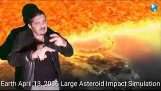 Earth 13 April 2036 Asteroid could slam into the earth at 23000mph on April 13 2036 [upl. by Aronson839]