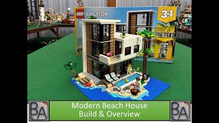 LEGO MOC  Modern Beach House Build amp Overview [upl. by Lonne]