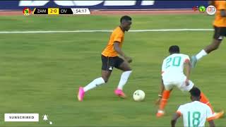 ZAMBIA vs IVORY COAST 3 0 AFCON Goals Highlights [upl. by Sigismond613]