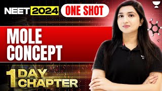 Mole Concept in One Shot  1 Day 1 Chapter  NEET 2024  Akansha Karnwal [upl. by Sldney]