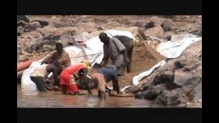 Dredging and Digging for Diamonds in Liberia [upl. by Eiffe]