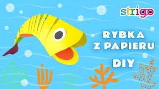 Jak wykonać ruchomą rybkę z papieru 3D Rybka z papieru  DIY [upl. by Tarrel41]