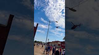 Helicopter Landing In Wakita  Oklahoma [upl. by Wanfried]