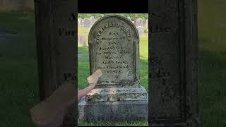 Incredible 1800s Gravestone Cleaning Transformation [upl. by Aimat]