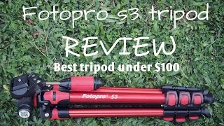 Fotopro S3 tripod review  Best tripod under 100  Best for travelling [upl. by Eiramanit945]