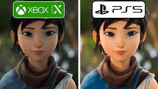 Kena Bridge of Spirits PS5 vs Xbox Series X Graphics Comparison [upl. by Nnahtebazile]