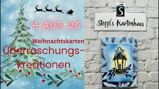 4 aus 25 die Weihnachtskartenchallenge mit Katrin und einer Dutchfoldcard und viele Stampin‘ Up [upl. by Enomas]