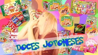 Provando doces Japoneses [upl. by Keldah]