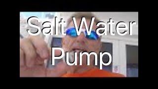 Sailing Around the World Salt Water Pump Installation Ep 41 Off the Starboard Hull [upl. by Hanforrd]