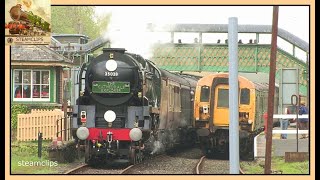 35028 Clan Line Heads for Devons High Moors The Cathedrals Explorer Day 1 amp 2 [upl. by Pich]