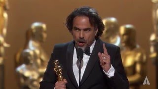 Alejandro G Iñárritu Wins Best Directing [upl. by Yekcor969]