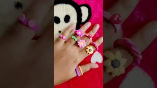 Clay dia ring making  clay craft crafting  shorts viral 💍💍💍💍💍 [upl. by Hsirrehc]