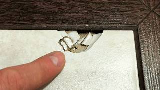 TILE REPAIR  How to perfectly fix a large chip on the floor yourself [upl. by Attelahs103]