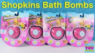 Shopkins Fizz n Surprise Bath Fizzies Bombs Color Change Toy Review  PSToyReviews [upl. by Solon328]