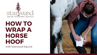 How to Wrap your Horses Hoof [upl. by Marcello]