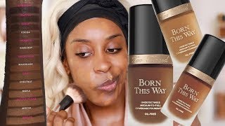 How To SHADE MATCH Born This Way Foundation Tips  DEMO  Jackie Aina [upl. by Cullan]