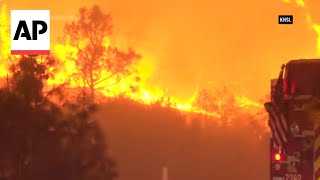 California wildfires grow to more than 45000 acres [upl. by Saimerej718]