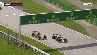 Max Verstappen amp Lando Norris Crash  2024 Austrian Grand Prix [upl. by Angele]