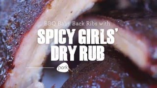 BBQ Baby Back Ribs with Spicy Girls Dry Rub and Mop Sauce [upl. by Sanoy]