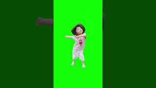 Little Asian Girl Dancing meme  Green Screen [upl. by Partridge]