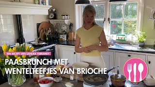 Paasbrunch  Wentelteefjes van brioche met citroencrème sinaasappel en mango  RECEPT VAN SANDRA [upl. by Einotna321]