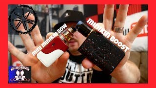 Asmodus Mini Minikin 50w Kit amp Minikin Boost 155w Box Mod Review [upl. by Eniahpets177]