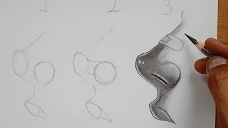 Mastering Nose Drawing the 123 method for beginners [upl. by Markus]