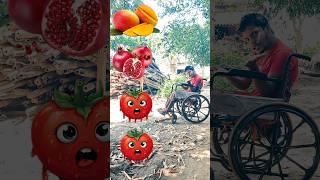 Tomato to mango Pomegranate lemon and grapes vfx magic video shorts [upl. by Ardiedak]