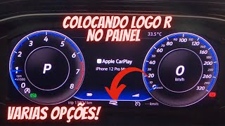 INSERINDO LOGO R NO PAINEL DIGITAL DA VOLKSWAGEN COM OBDELEVEN VCDS [upl. by Ahsyek]