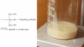 making Glycerol Saponification of fats [upl. by Falkner]