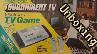 Prinztronic Tournament 4 IV 1978 TV Game Unboxing console [upl. by Rezeile]