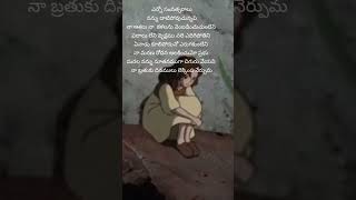 na brathuku dhinamulu  lyrics [upl. by Aenel]