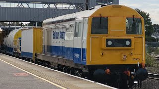 Balfour Beatty 20901 and 20905 arriving into Peterborough [upl. by Knipe]