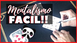 😱 El TRUCO de MENTALISMO mas FACIL  Truco de magia Con Cartas  Magia Revelada [upl. by Aitercul]