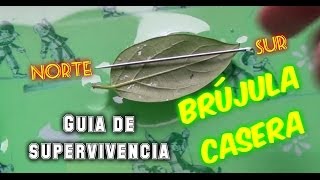 Guía de supervivencia casera Como hacer una brújula casera [upl. by Eicaj]