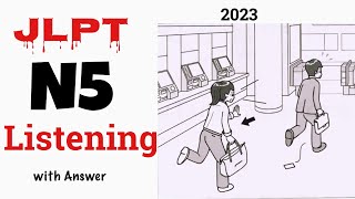 JLPT N5 Listening Practice Test with Answer jlptn5listening JLPT japanesemotivation [upl. by Arded]