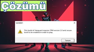 Valorant Secure Boot Hatası ÇÖZÜMÜ  Van9001 [upl. by Occor265]