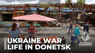 Ukraine war Donetsk residents struggle for survival [upl. by Kincaid]