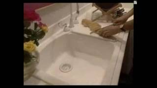 Swanstone Overmount Sinks Undermount Sinks and Shower Floors  WestsideWholesalecom [upl. by Suciram]