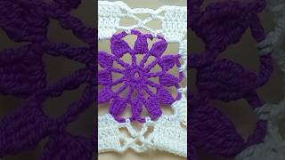 crochet Square tutorial crochet crochetsquare grannysquare shorts [upl. by Ahtelahs]