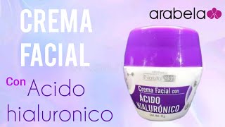 NUEVA crema facial con Ácido Hialurónico de arabela arabela reseña 🤔¿De verdad funciona [upl. by Ailima692]