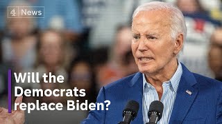 Biden reassures supporters amid growing calls for him to stand down [upl. by Aihsotal]