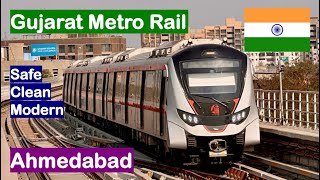 Beautiful Gujarat Metro Rail in Ahmedabad India અમદાવાદ મેટ્રો [upl. by Decamp]