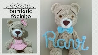 passo a passo bordado do focinho do urso amigurumi [upl. by Shing]